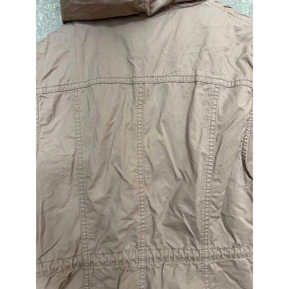 Love Tree Tan Hooded Utility Vest Women's Size Small - Picture 13 of 13